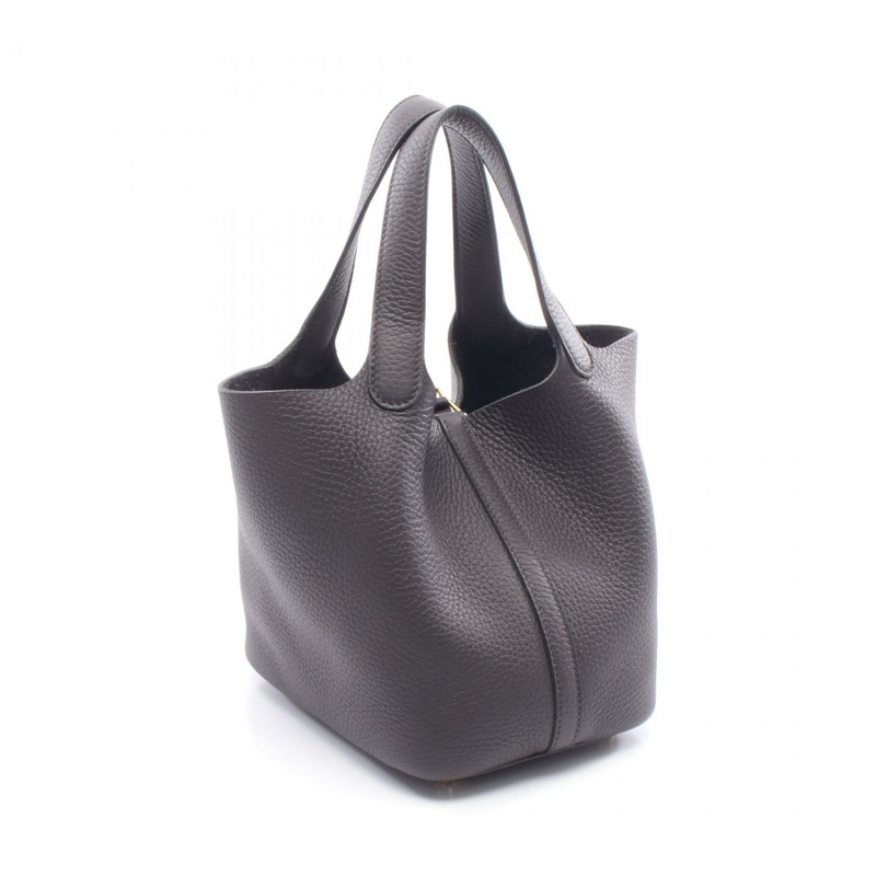 愛馬仕 Picotin Lock PM 手提包，Clemence 皮革，海軍藍，二手，女士款，帶金扣-1