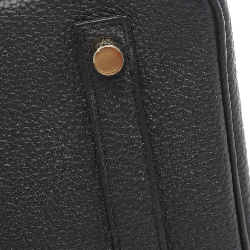 愛馬仕 Birkin 30 手提包，Togo 皮革，黑色，二手，女士，金色五金 B-8