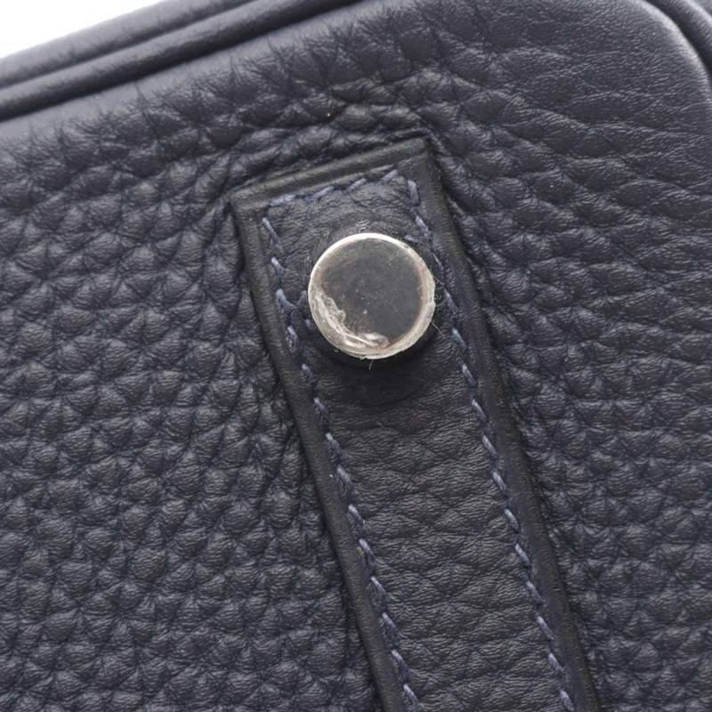 愛馬仕 Birkin 25 手提包，Togo 皮革，海軍藍，二手，女士，帶五金配件-7