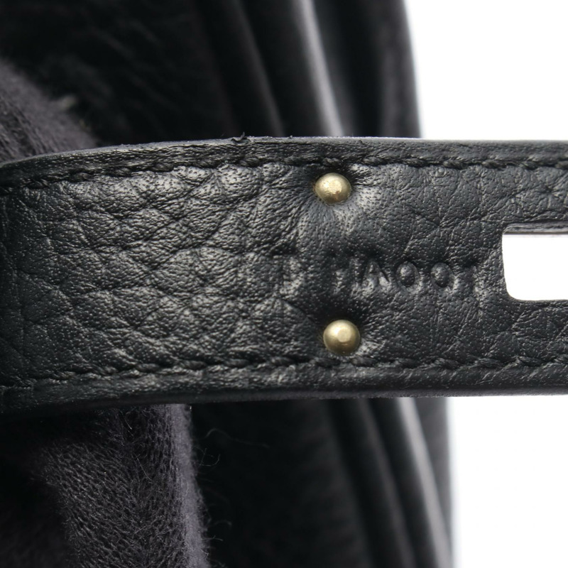 愛馬仕 Birkin 30 手提包，T Togo 皮革，黑色，二手，女士，帶五金配件-4
