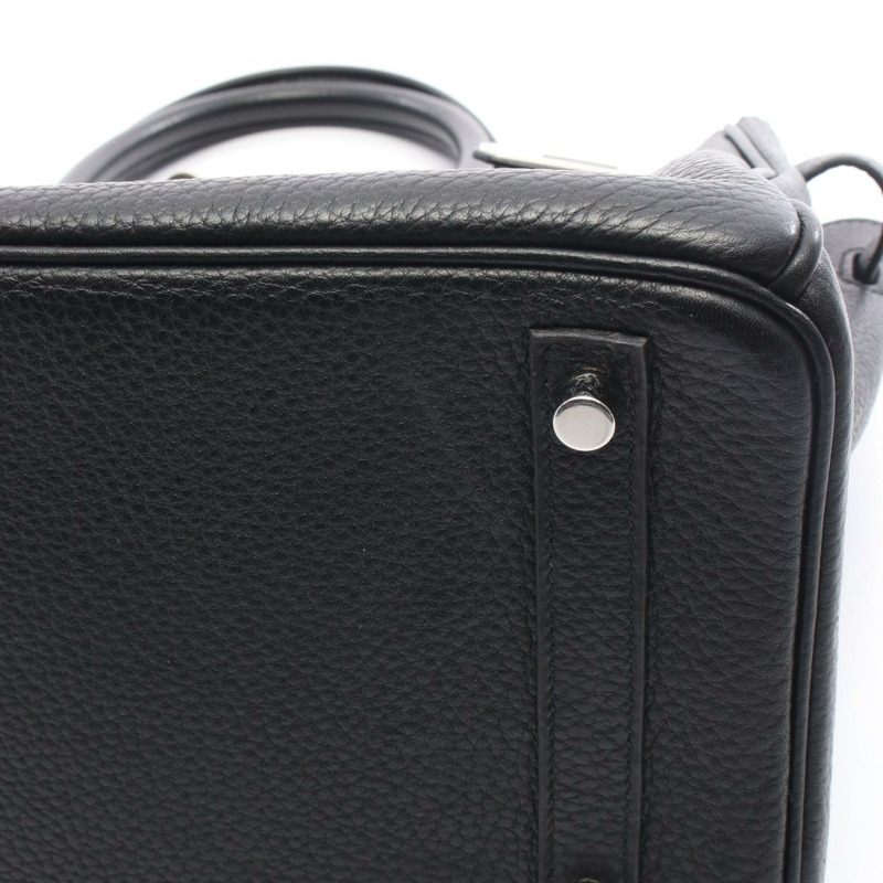 愛馬仕 Birkin 30 手提包，T Togo 皮革，黑色，二手，女士，帶五金配件-6
