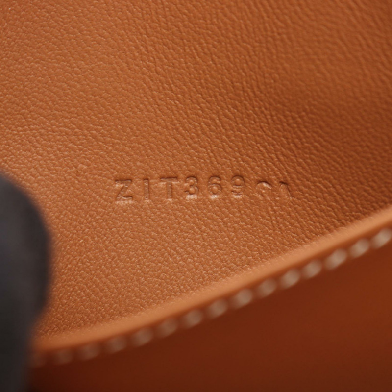 愛馬仕 Bolide1923 迷你肩背包 Evercolor 皮革 棕色 金色 二手 GHW Z-4