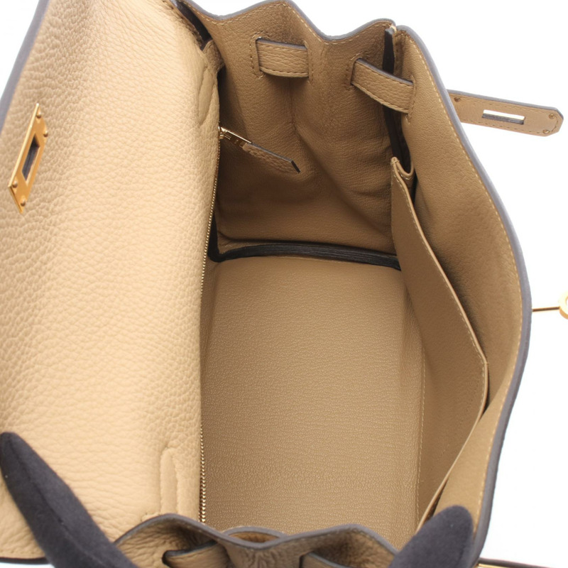 愛馬仕 Kelly 28 肩背包 K Togo 皮革風衣款 二手 女士 金色五金-2