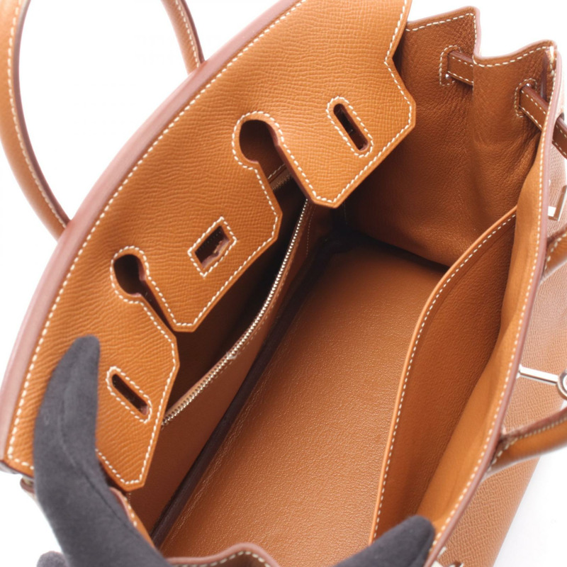 愛馬仕 Birkin 25 手提包 M 碼 Epsom 皮革 金色 二手 女士 SHW-2