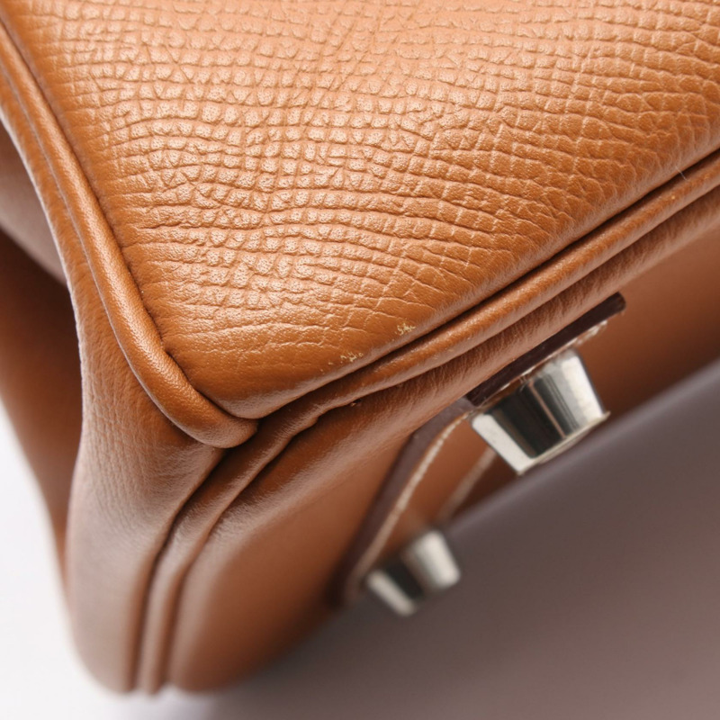 愛馬仕 Birkin 25 手提包 M 碼 Epsom 皮革 金色 二手 女士 SHW-7