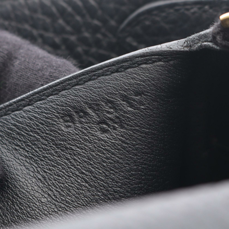 愛馬仕 Lindy 迷你肩斜背包 079086CC 黑色皮革 GHW 二手 B-4