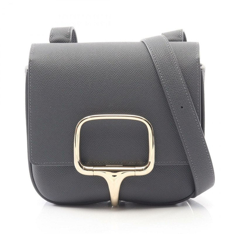 愛馬仕 Della Cavalleria 迷你肩斜背包 082226CP 皮革 GHW 二手 W-0