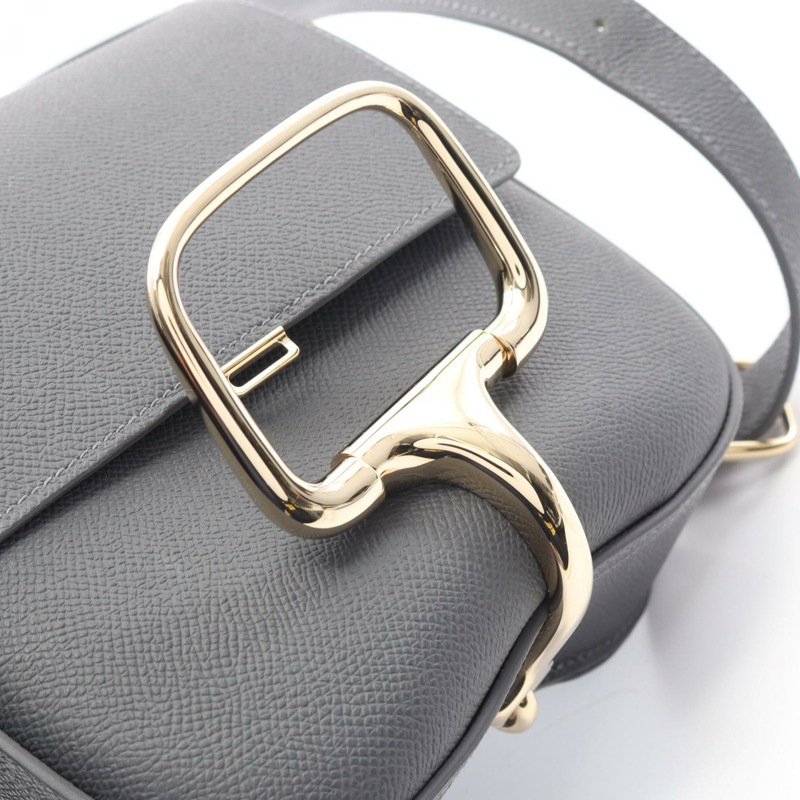 愛馬仕 Della Cavalleria 迷你肩斜背包 082226CP 皮革 GHW 二手 W-11