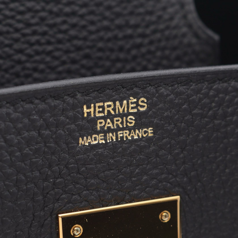 愛馬仕 Birkin 30 手提包，Togo 皮革，黑色，金色五金，二手，女士款 C-3
