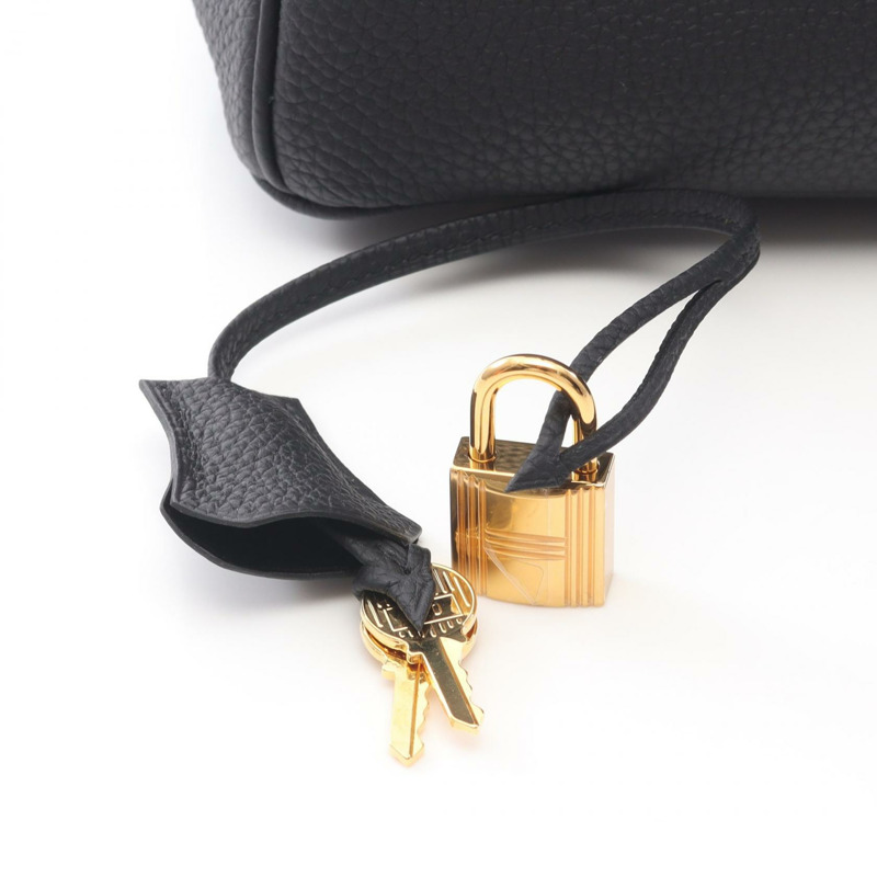 愛馬仕 Birkin 30 手提包，Togo 皮革，黑色，金色五金，二手，女士款 C-5