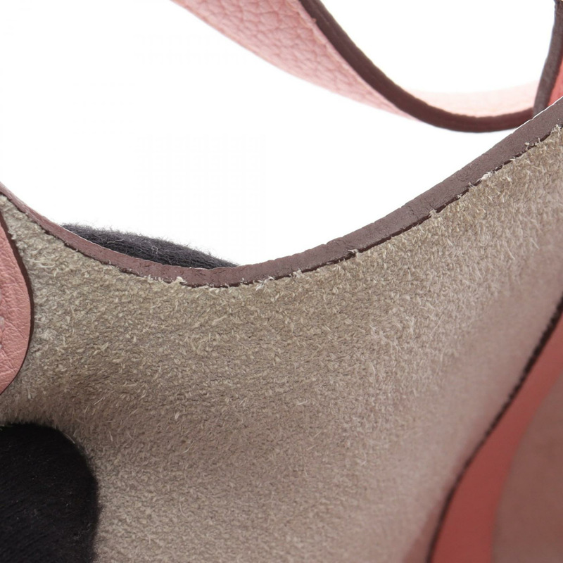 愛馬仕 Picotin Lock MM 手提包，T Clemence 皮革，櫻花粉，銀色五金，二手-10