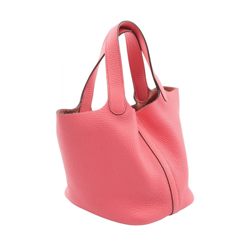 愛馬仕 Picotin Lock PM 手提包 Y Taurillon Clemence Rose azalee 二手 SHW-1