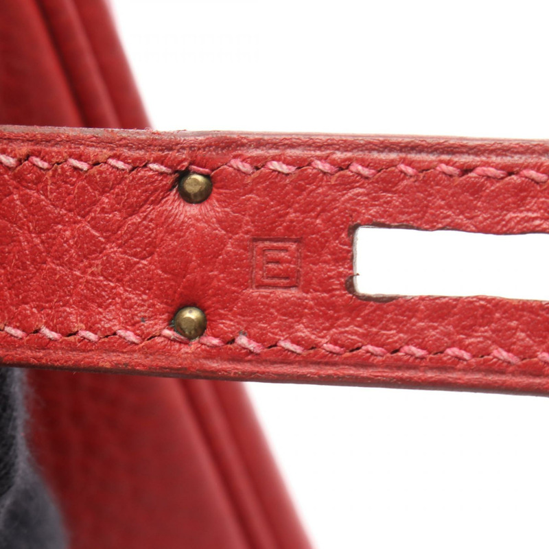 HERMES Birkin 30 手提包 G Ardennes 皮革 皮革 Rouge vif 二手 GHW-4