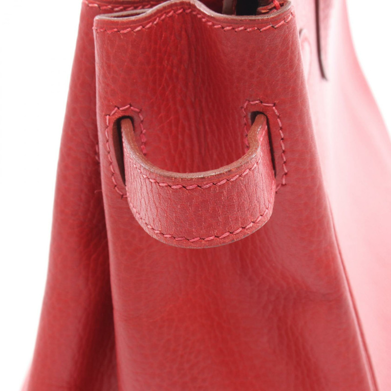 HERMES Birkin 30 手提包 G Ardennes 皮革 皮革 Rouge vif 二手 GHW-11