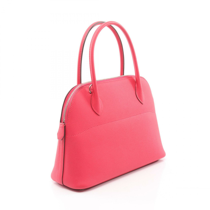 愛馬仕 Bolide 27 肩背包 D Epsom Rose 極致色 二手 SHW-1