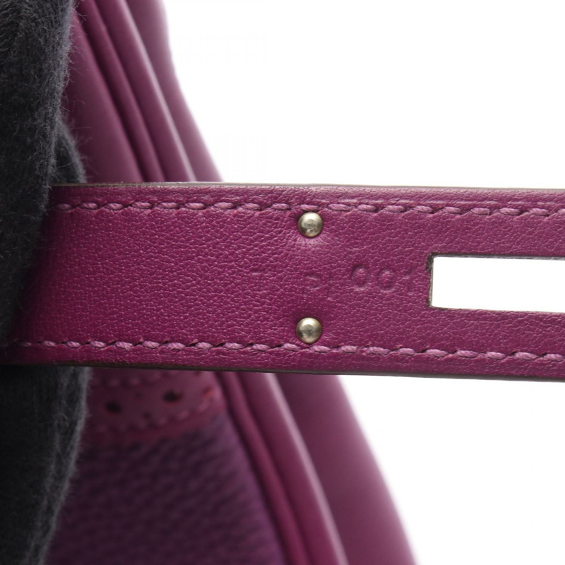 HERMES Birkin 30 Ghillies 手提包 T Togo Swift 皮革 Anemone SHW-4