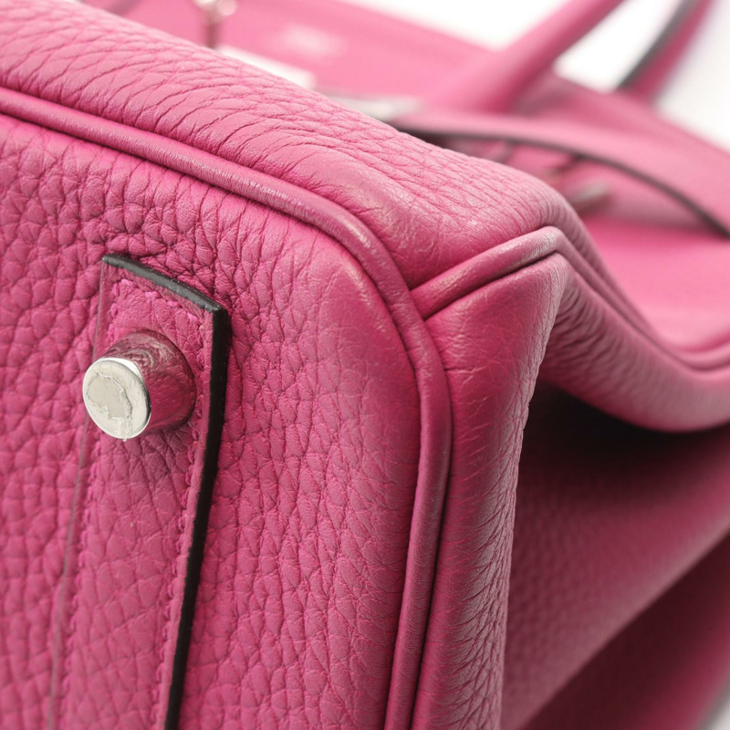 愛馬仕 Birkin 30 手提包 D Togo 皮革 玫瑰紫色 二手 女士 SHW-6