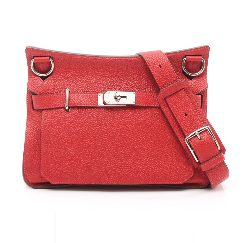 HERMES Jypsiere 31 肩斜背包 Q Taurillon Clemence Vermillon SHW-0
