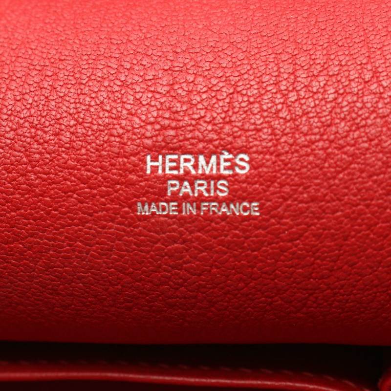 HERMES Jypsiere 31 肩斜背包 Q Taurillon Clemence Vermillon SHW-3