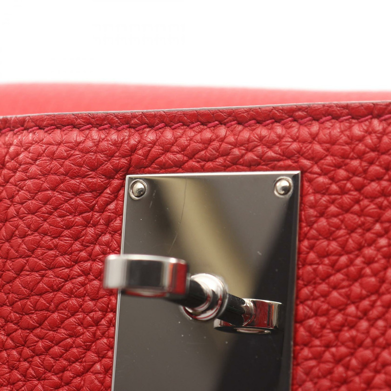 HERMES Jypsiere 31 肩斜背包 Q Taurillon Clemence Vermillon SHW-5