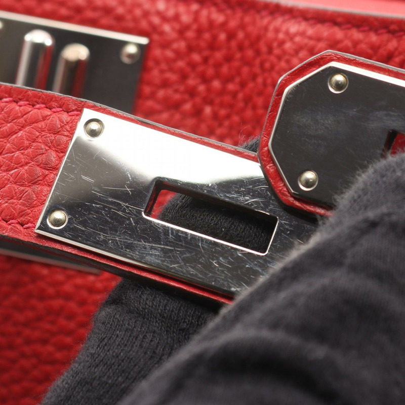 HERMES Jypsiere 31 肩斜背包 Q Taurillon Clemence Vermillon SHW-6