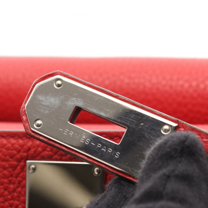HERMES Jypsiere 31 肩斜背包 Q Taurillon Clemence Vermillon SHW-7