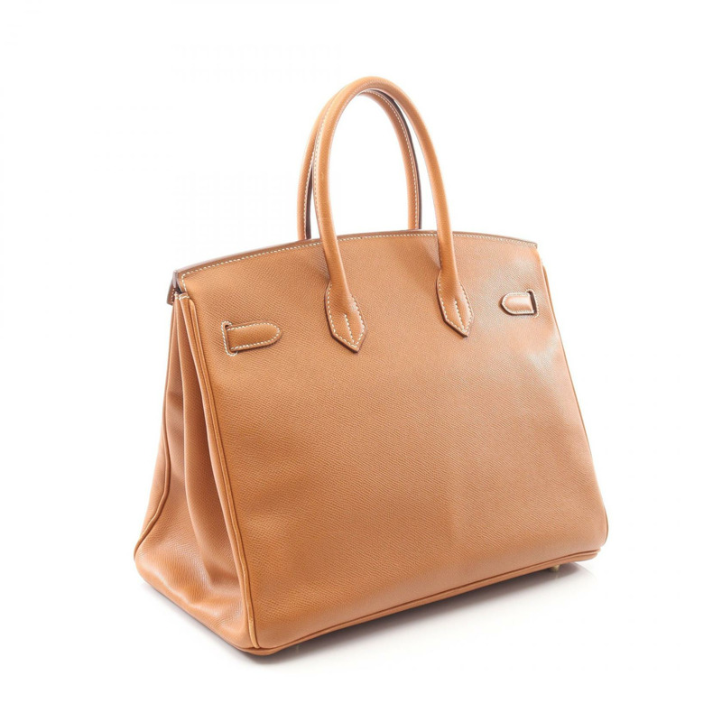 愛馬仕 Birkin 35 手袋 K Epsom 皮革金色二手女士 GHW-1