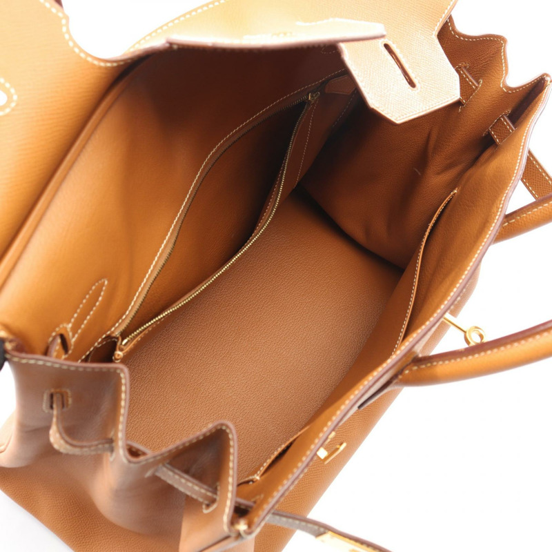 愛馬仕 Birkin 35 手袋 K Epsom 皮革金色二手女士 GHW-2