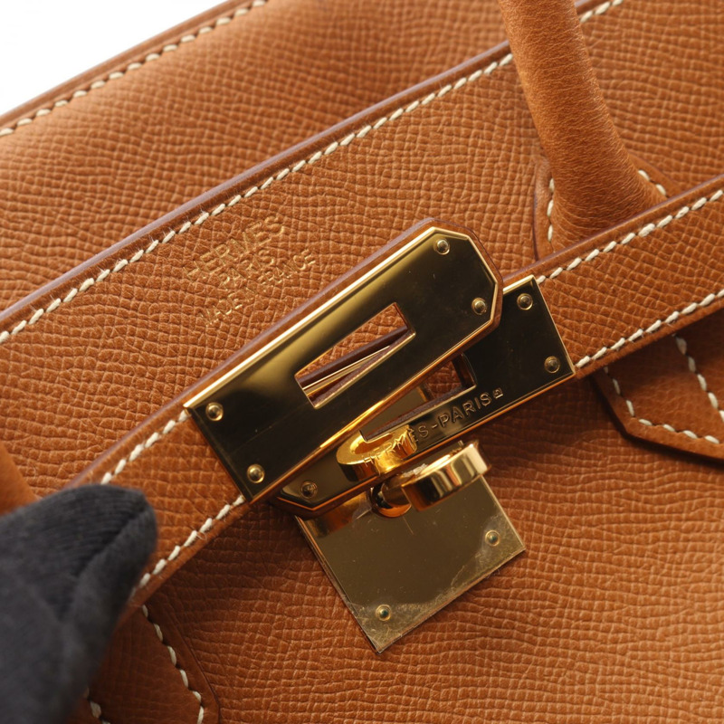 愛馬仕 Birkin 35 手袋 K Epsom 皮革金色二手女士 GHW-8