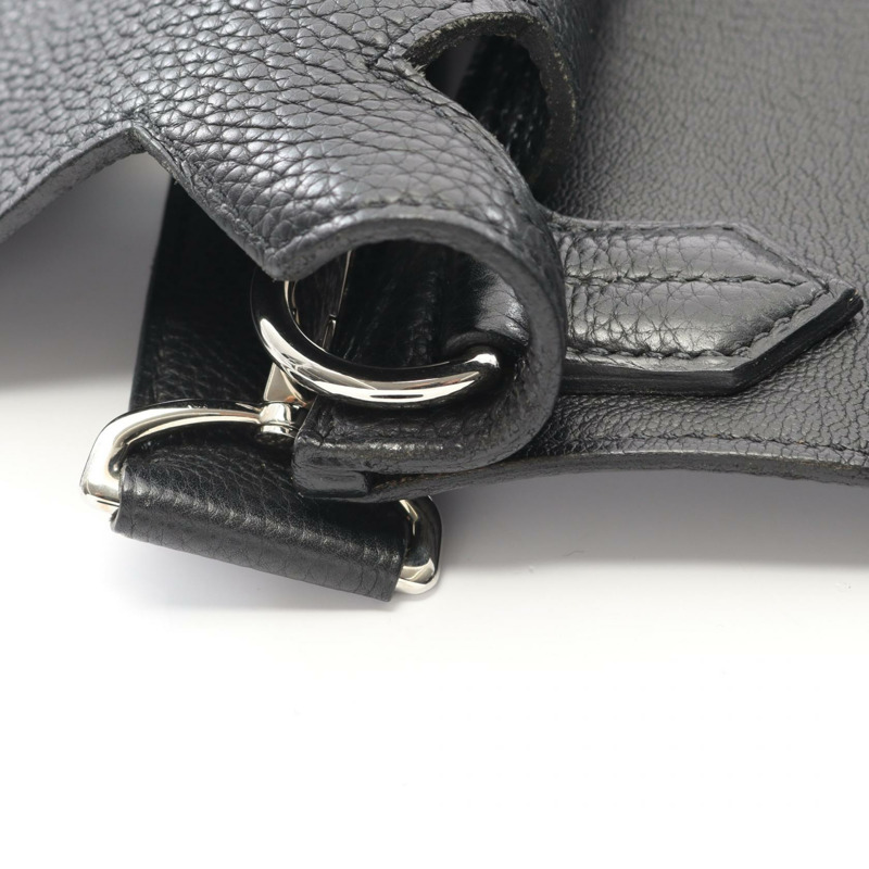 愛馬仕 Jypsiere 34 肩挎包 L Taurillon Clemence 黑色 SHW-9