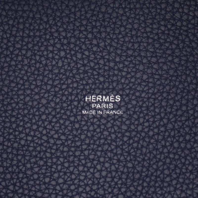 HERMES Picotin Lock Casaque PM 托特包 手袋 Taurillon Clemence 藍色電動 SHW-3