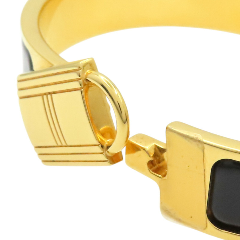 黑色琺瑯 金色鍍金 Clic Cadenas 手環【HERMES 愛馬仕】 H707000F 01GM-5
