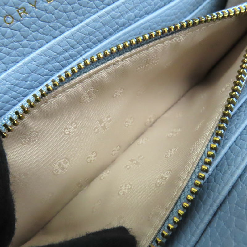 藍色 牛皮 拉鍊長夾【TORY BURCH 托里·伯奇】-5