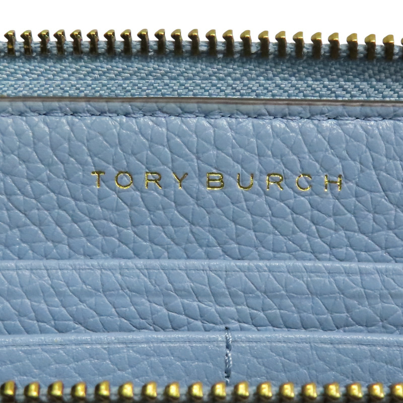 藍色 牛皮 拉鍊長夾【TORY BURCH 托里·伯奇】-8