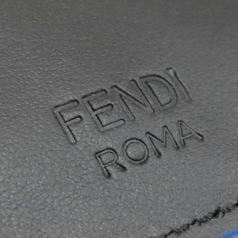 黑色 牛皮 robot face fragment 卡夾 名片夾.【FENDI 芬迪】 7AR534-6