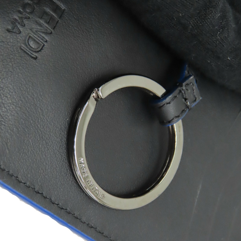 黑色 牛皮 robot face fragment 卡夾 名片夾.【FENDI 芬迪】 7AR534-9