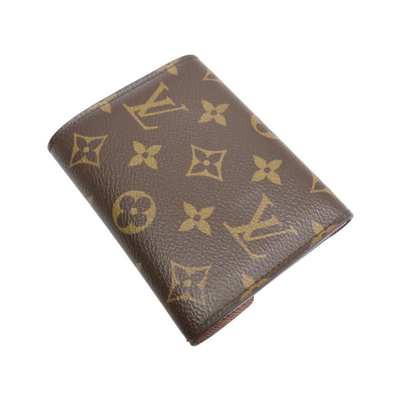 棕色 原花帆布 Victorine 扣式 短夾 M62472【LOUIS VUITTON LV 路易威登】 M62472-3