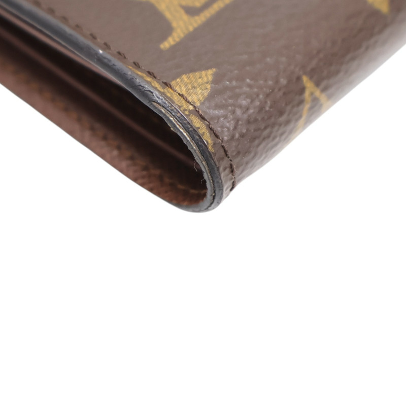 棕色 原花帆布 Victorine 扣式 短夾 M62472【LOUIS VUITTON LV 路易威登】 M62472-11