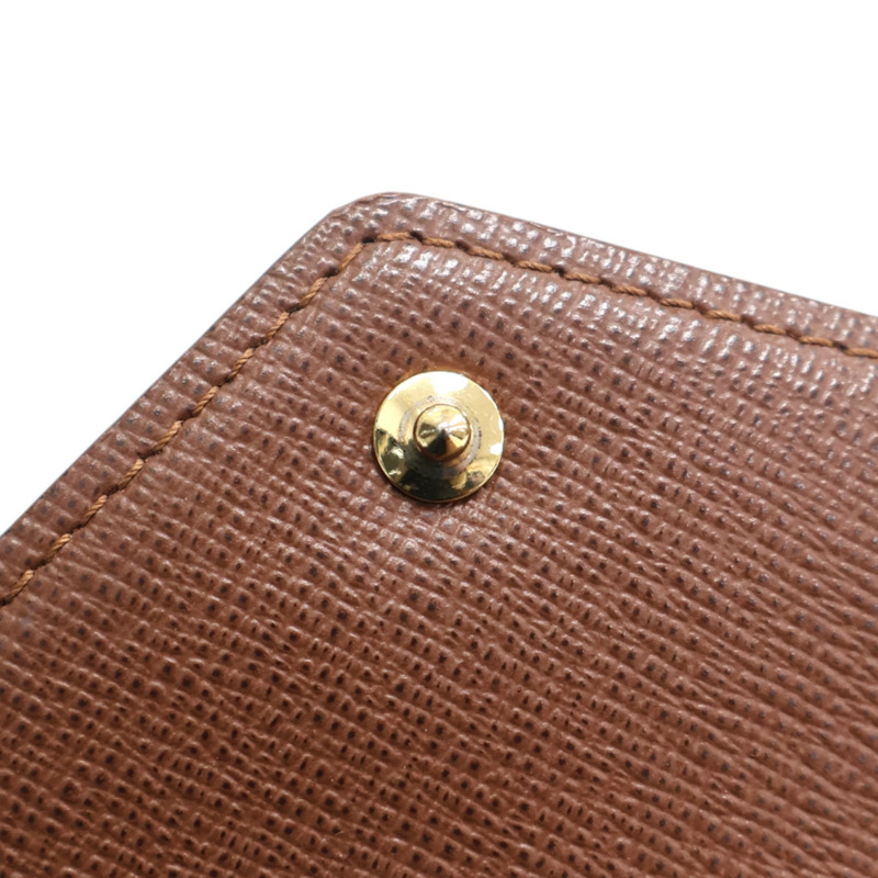 棕色 原花帆布 Victorine 扣式 短夾 M62472【LOUIS VUITTON LV 路易威登】 M62472-15