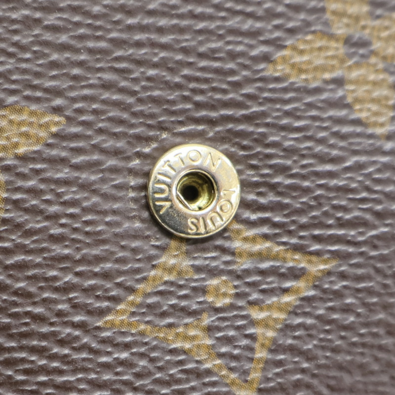 棕色 原花帆布 Victorine 扣式 短夾 M62472【LOUIS VUITTON LV 路易威登】 M62472-16