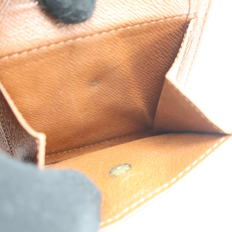 棕色 原花帆布 MARCO 兩折 短夾 M62288【LOUIS VUITTON LV 路易威登】 M62288-8