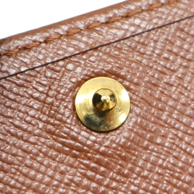 棕色 原花帆布 MARCO 兩折 短夾 M62288【LOUIS VUITTON LV 路易威登】 M62288-16
