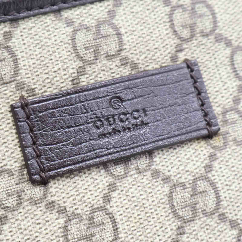 棕色 GG Supreme帆布 肩背包 114595【GUCCI 古馳】 114595-7