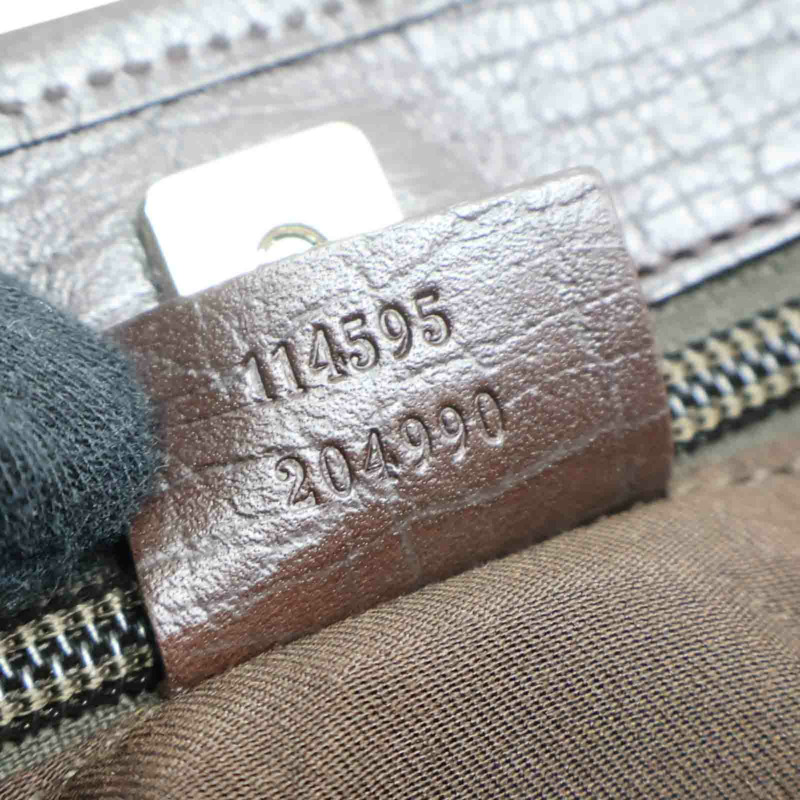 棕色 GG Supreme帆布 肩背包 114595【GUCCI 古馳】 114595-9