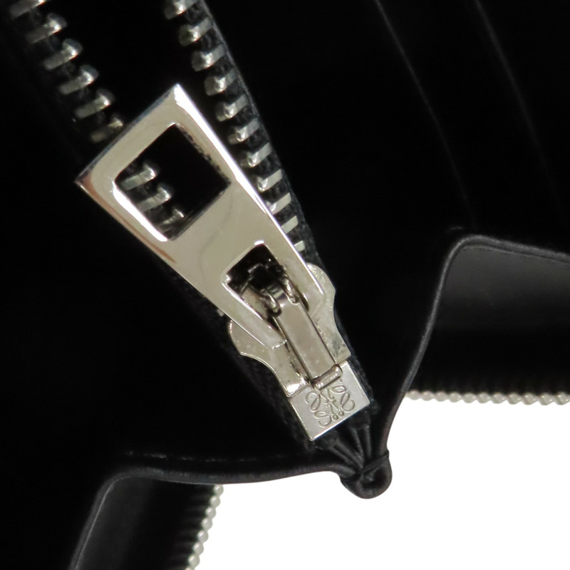 藍色 牛皮 Puzzle  拉鍊長夾【LOEWE 羅威】 261812-9