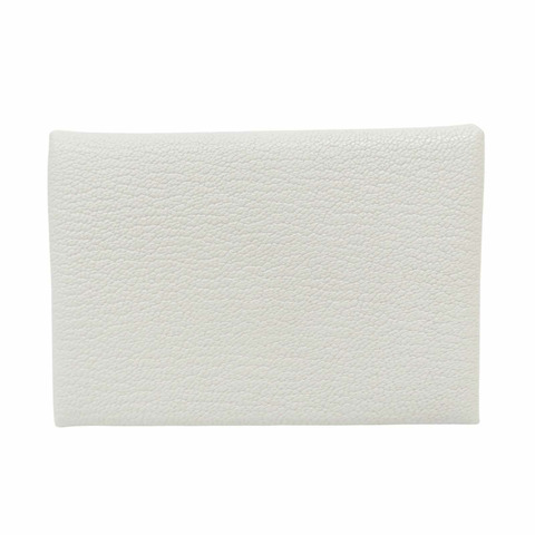 珍珠灰 山羊皮 零錢卡片包 W刻【HERMES 愛馬仕】