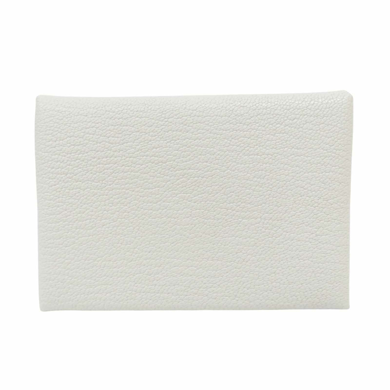 珍珠灰 山羊皮 零錢卡片包 W刻【HERMES 愛馬仕】-0