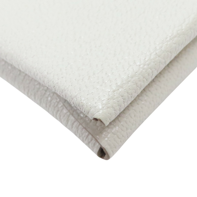 珍珠灰 山羊皮 零錢卡片包 W刻【HERMES 愛馬仕】-8