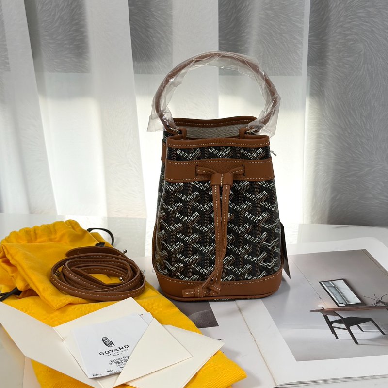 GOYARD Petit Flot水桶包 - Mini棕-7