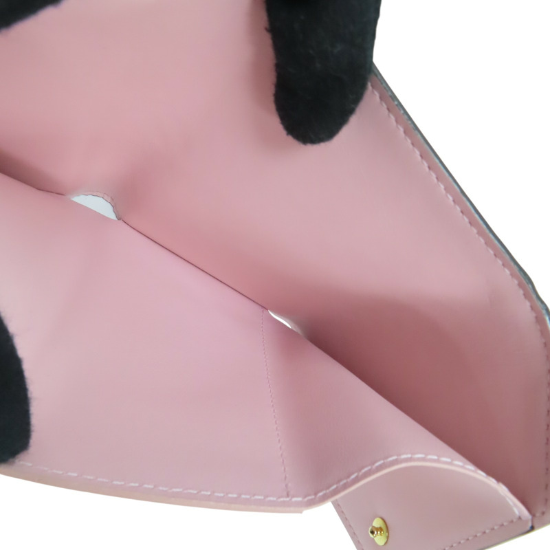 粉色 原花漆皮 三折短夾 刻字 M62728【LOUIS VUITTON LV 路易威登】 M62728-5
